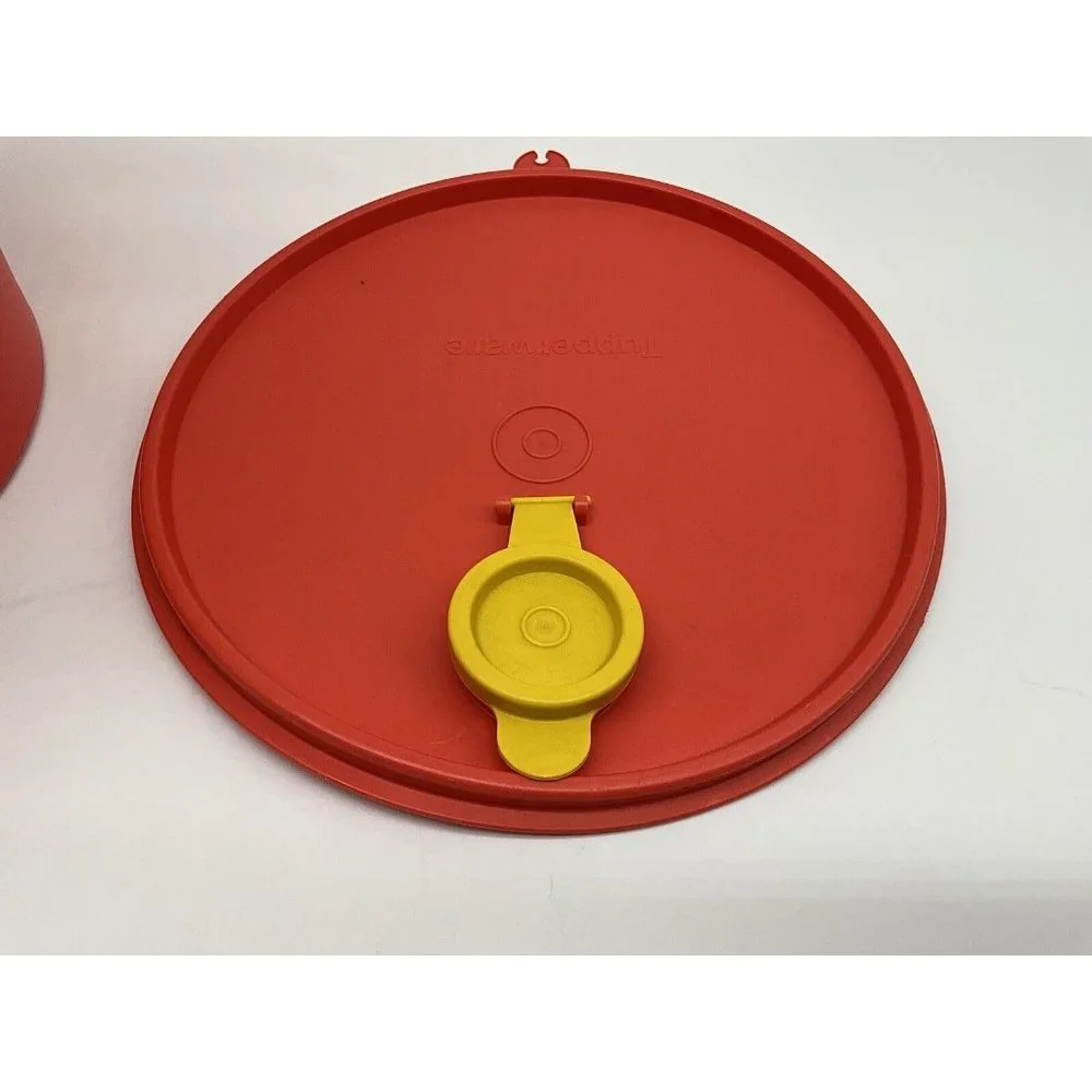 Tupperware Vintage Jumbo Beverage Dispenser 254-7 Plus Lid 595-2 &Hanging Holder